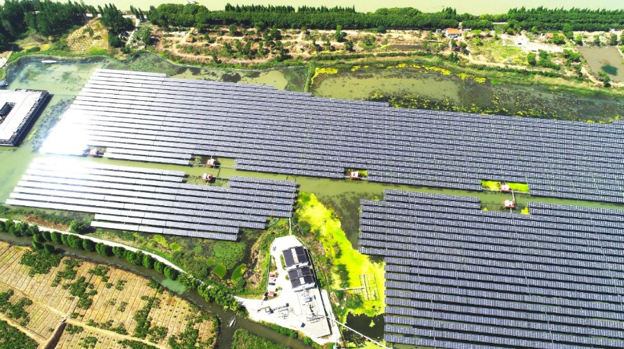 Solar Farm Deyuan โรงไฟฟ้าพลังงานแสงอาทิตย์ของบ้านปูในประเทศจีน พลังงานหมุนเวียนระดับ Utility-Scale 